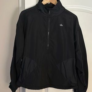 ALO Black Windbreaker, Size Small